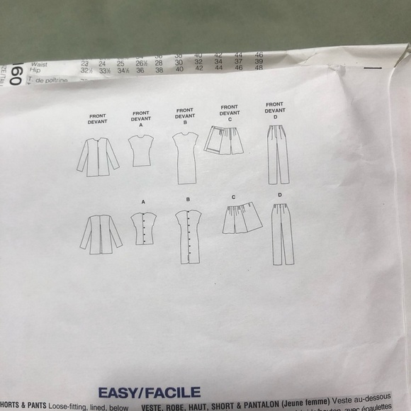 Vogue Career Wardrobe Tamotsu pattern 1601 -12-14-16 several pieces to sew-uncut - Picture 8 of 10